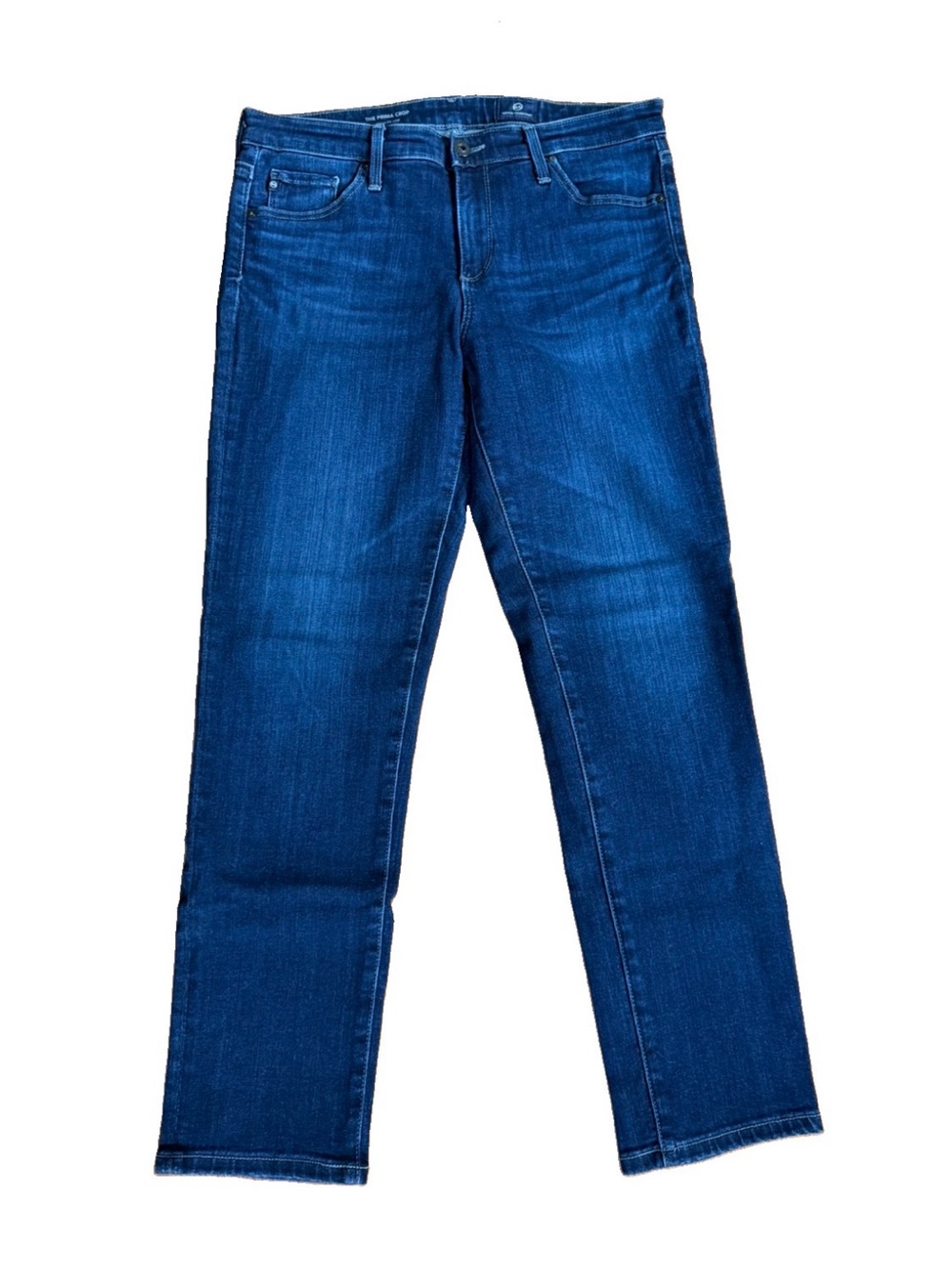 AG Adriano Goldschmied The Prima Mid Rise Cigarette Jeans Women’s 28R Dark Wash